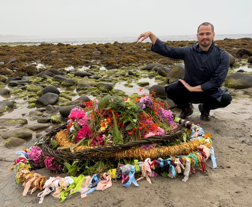 Russell Patrick Brown during Lúnasa Ritual, County Clare, Ireland